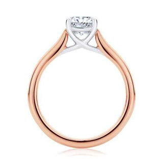 1.20 Carat Radiant Cut Moissanite Solitaire Ring in White Gold