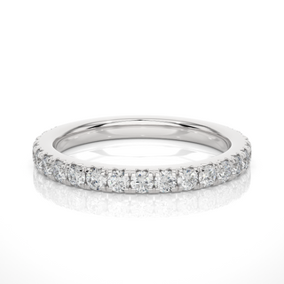 1 Carat Moissanite Eternity Band In Yellow Gold