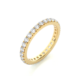 V-Prong Moissanite Ring yellow gold