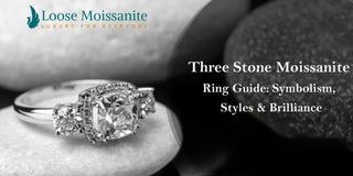 Three-Stone-Moissanite-Ring-Guide-Symbolism-Styles-Brilliance Loose Moissanite
