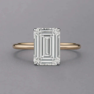 Emerald cut Moissanite Rings 