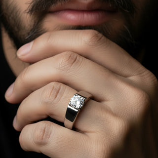 Moissanite Rings for Men 