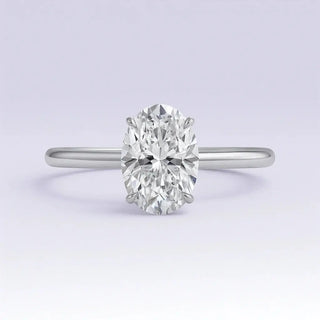 Oval Moissanite Engagement Rings