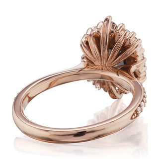 2.5 Carat Radiant Cut Moissanite Ring in Rose Gold