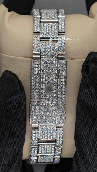 Back Side Of Roman Dial Moissanite Presidential Watch For Men | 41 MM