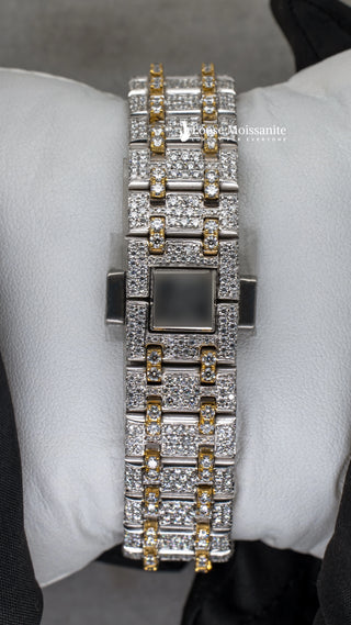 back View of Two Tone AP Women Moissante Watch | 36 MM