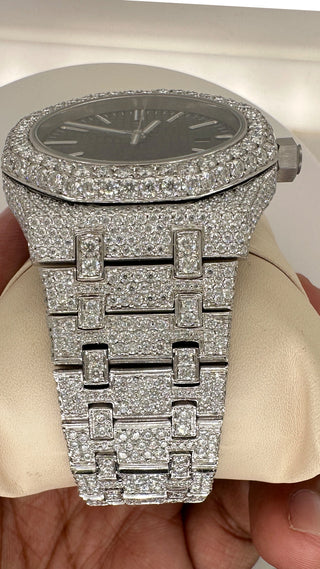 belt view Bust Down Ap Moissanite​ Watch