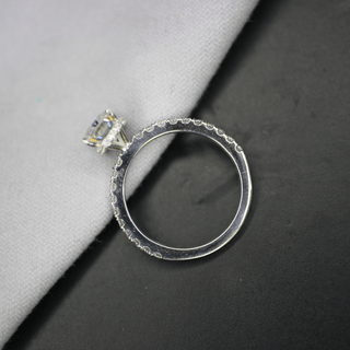 Hidden Halo Moissanite Engagement Ring
