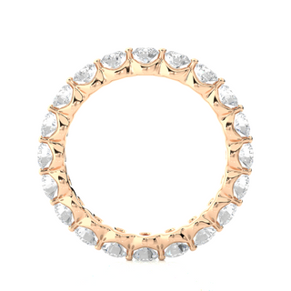 Floating Moissanite Wedding Ring For Women rose gold