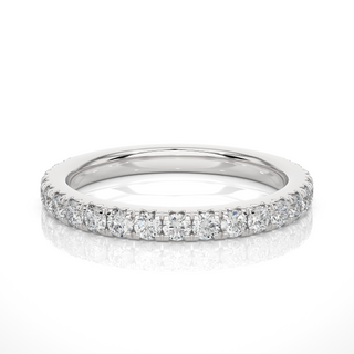 1 Carat Moissanite Eternity Band In Rose Gold