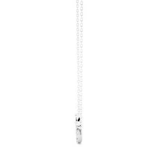 Infinity Round Stone Moissanite Pendant white gold