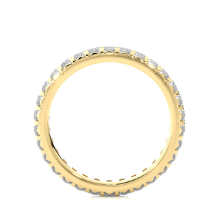 V-Prong Moissanite Ring yellow gold