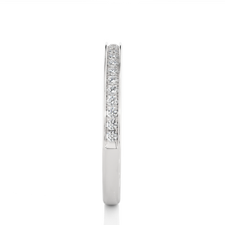 1.30 mm Moissanite Channel Setting Ring white gold