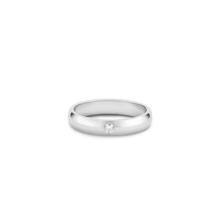 0.20 Ct Moissanite Solitaire Ring in Rose Gold For Men