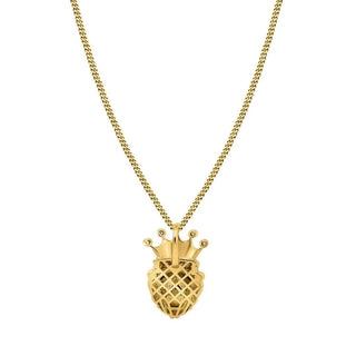 2 Carat Lion King Round Moissanite Pendant In White Gold